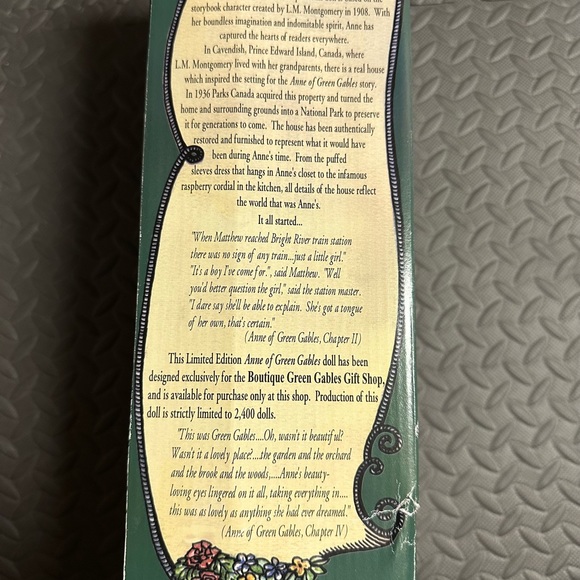 Vintage-Anne of Green Gables Limited Edition Porcelain Doll - Picture 4 of 4